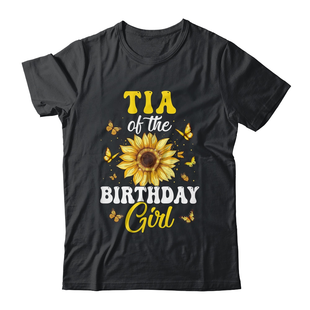 Tia Of The Birthday Girl Sunflower Party Family Matching Shirt & Hoodie | siriusteestore