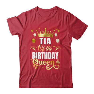 Tia Of The Birthday Queen Funny Matching Birthday Party Shirt & Hoodie | siriusteestore