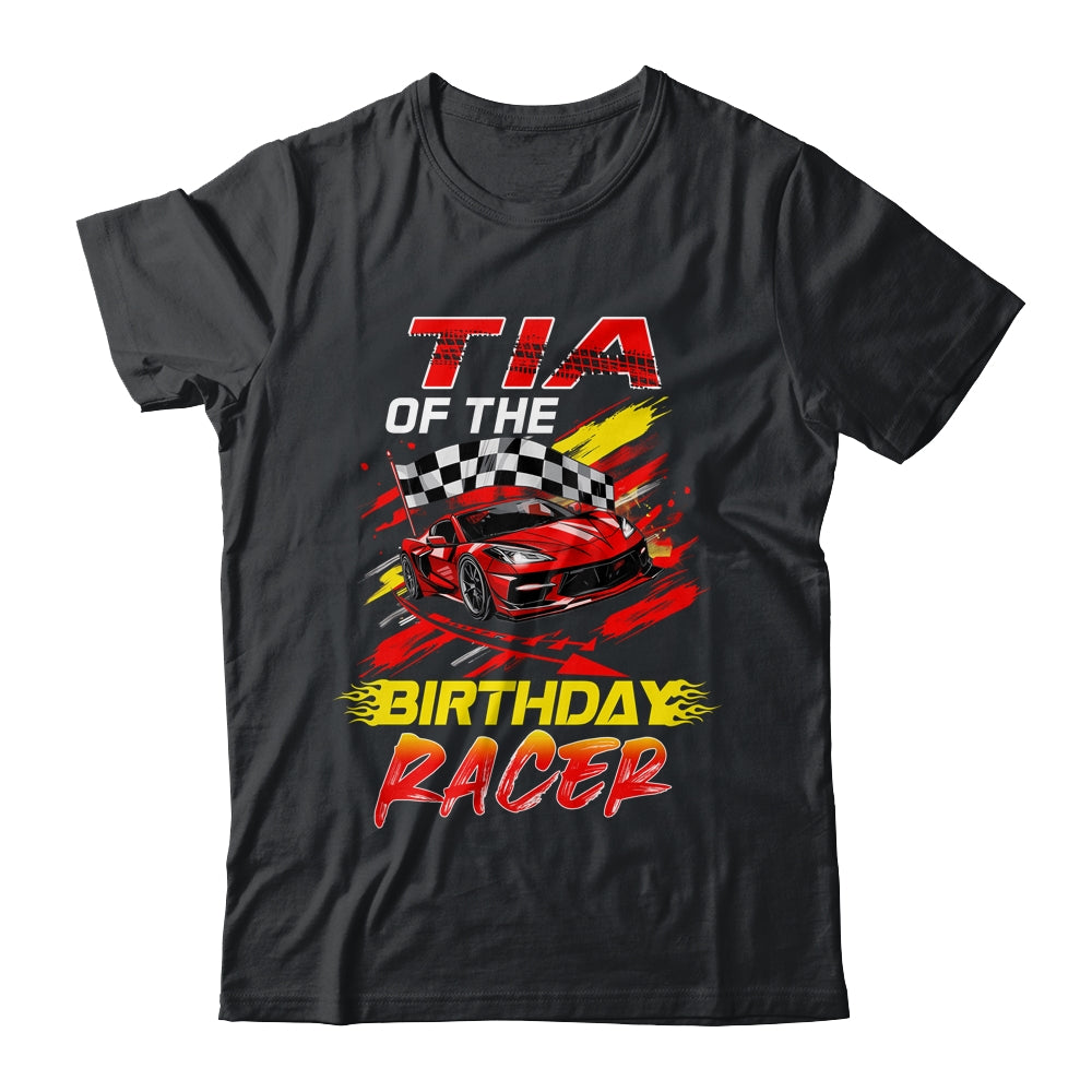 Tia Of The Birthday Racer Race Car Party Family Matching Shirt & Hoodie | siriusteestore