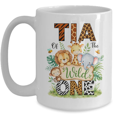 Tia Of The Wild One First Birthday Boy Jungle Safari Mug | siriusteestore