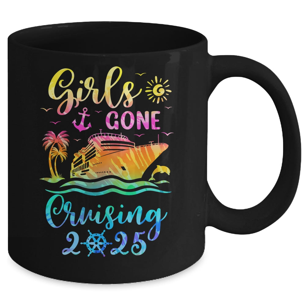 Tie Dye Cruising Squad Girls Gone Cruising 2025 Summer Trip Mug | siriusteestore