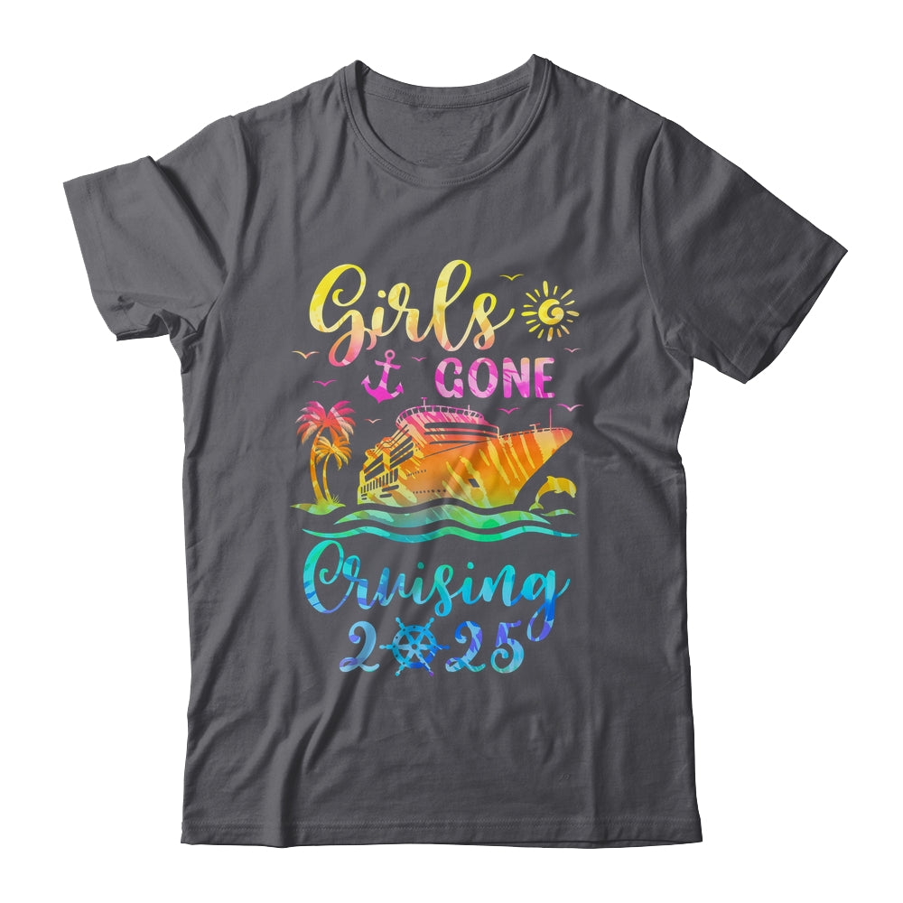 Tie Dye Cruising Squad Girls Gone Cruising 2025 Summer Trip Shirt & Tank Top | siriusteestore