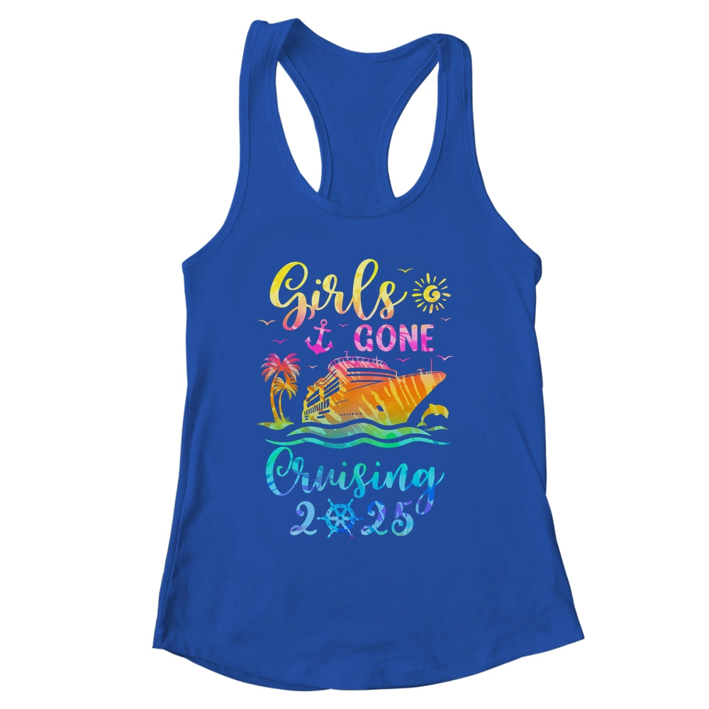 Tie Dye Cruising Squad Girls Gone Cruising 2025 Summer Trip Shirt & Tank Top | siriusteestore
