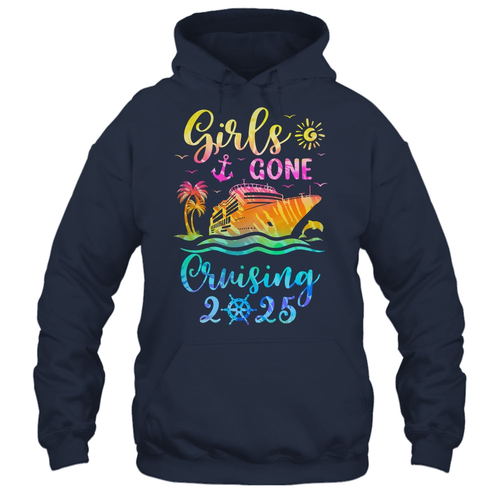 Tie Dye Cruising Squad Girls Gone Cruising 2025 Summer Trip Shirt & Tank Top | siriusteestore