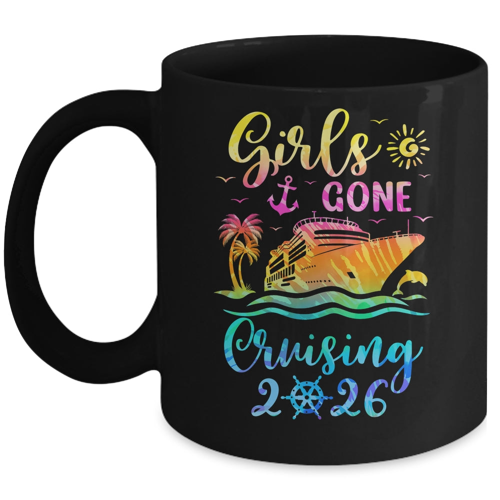 Tie Dye Cruising Squad Girls Gone Cruising 2026 Summer Trip Mug | siriusteestore