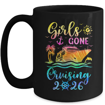 Tie Dye Cruising Squad Girls Gone Cruising 2026 Summer Trip Mug | siriusteestore