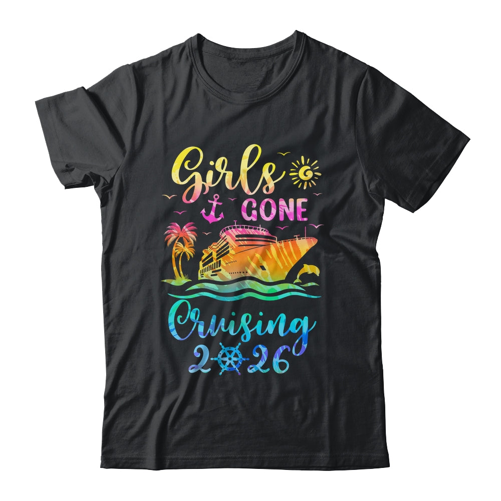 Tie Dye Cruising Squad Girls Gone Cruising 2026 Summer Trip Shirt & Tank Top | siriusteestore