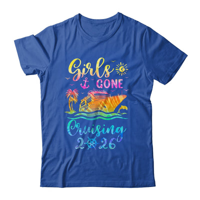 Tie Dye Cruising Squad Girls Gone Cruising 2026 Summer Trip Shirt & Tank Top | siriusteestore