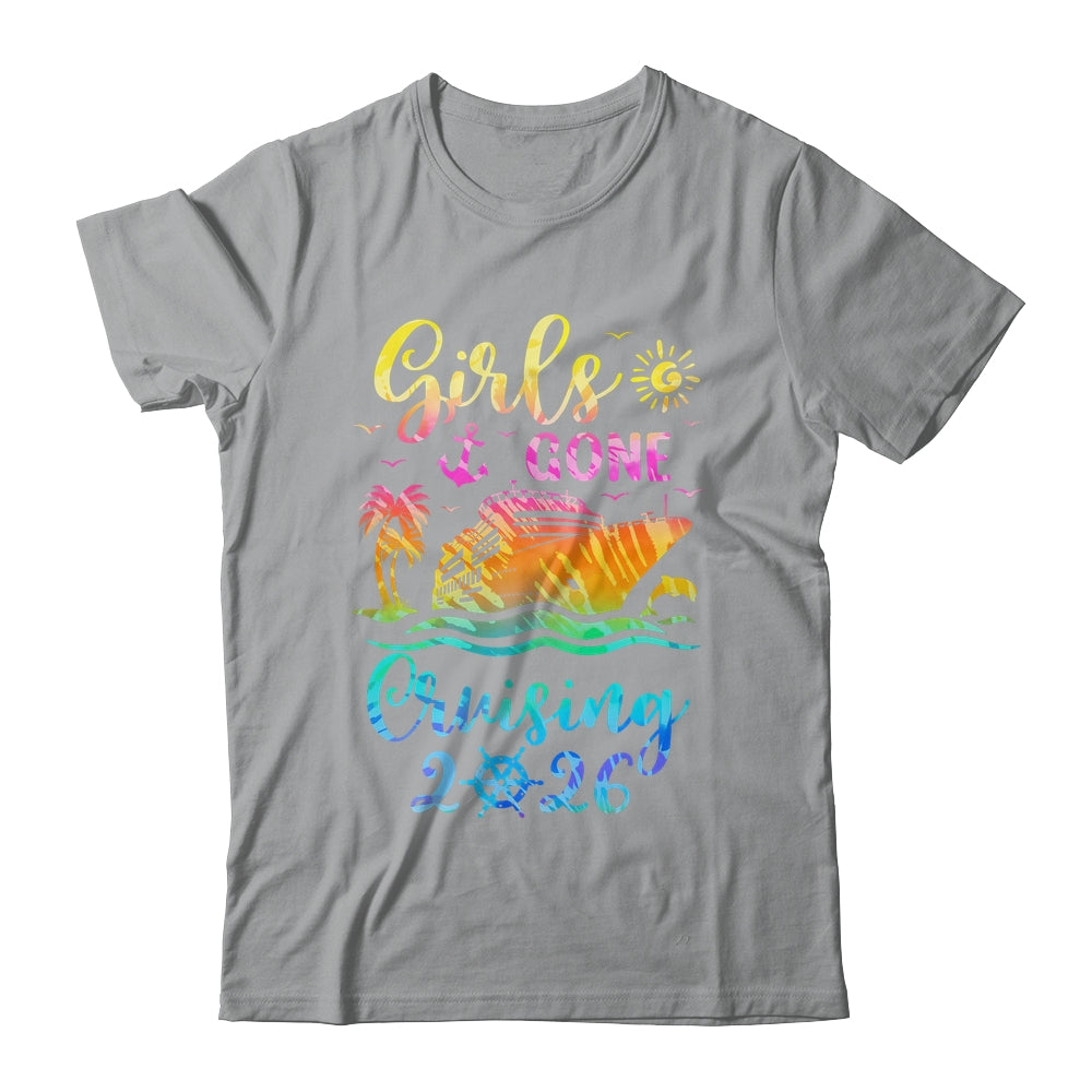 Tie Dye Cruising Squad Girls Gone Cruising 2026 Summer Trip Shirt & Tank Top | siriusteestore