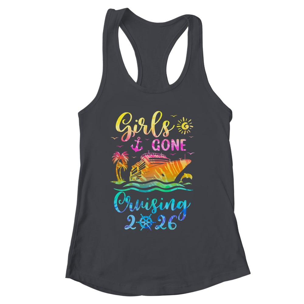 Tie Dye Cruising Squad Girls Gone Cruising 2026 Summer Trip Shirt & Tank Top | siriusteestore