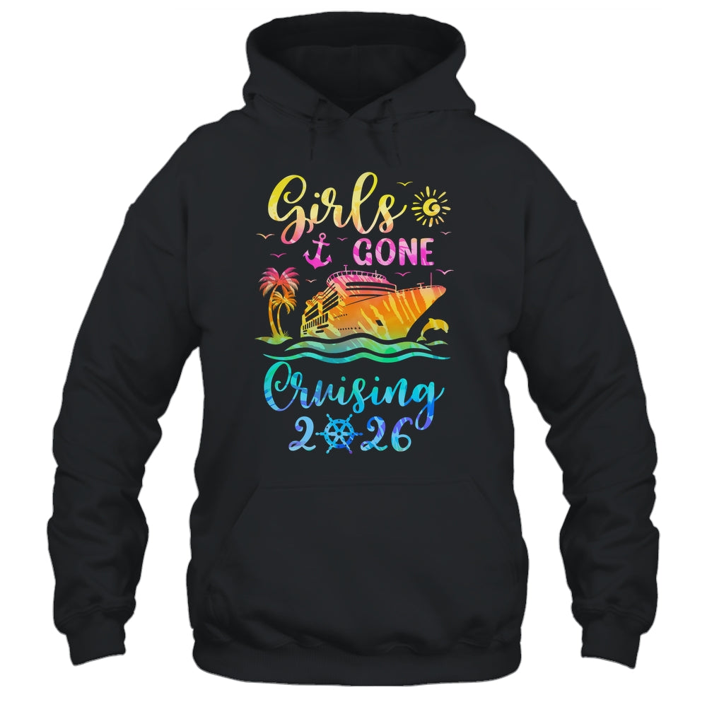 Tie Dye Cruising Squad Girls Gone Cruising 2026 Summer Trip Shirt & Tank Top | siriusteestore