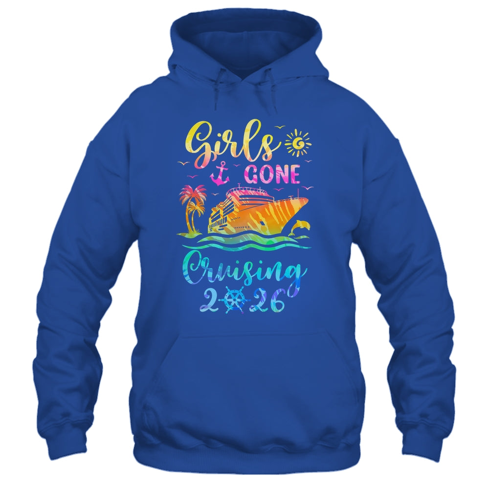 Tie Dye Cruising Squad Girls Gone Cruising 2026 Summer Trip Shirt & Tank Top | siriusteestore