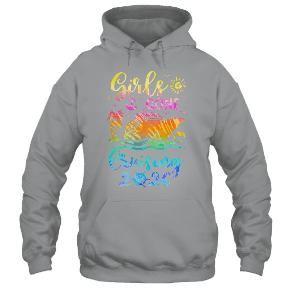 Tie Dye Cruising Squad Girls Gone Cruising 2026 Summer Trip Shirt & Tank Top | siriusteestore