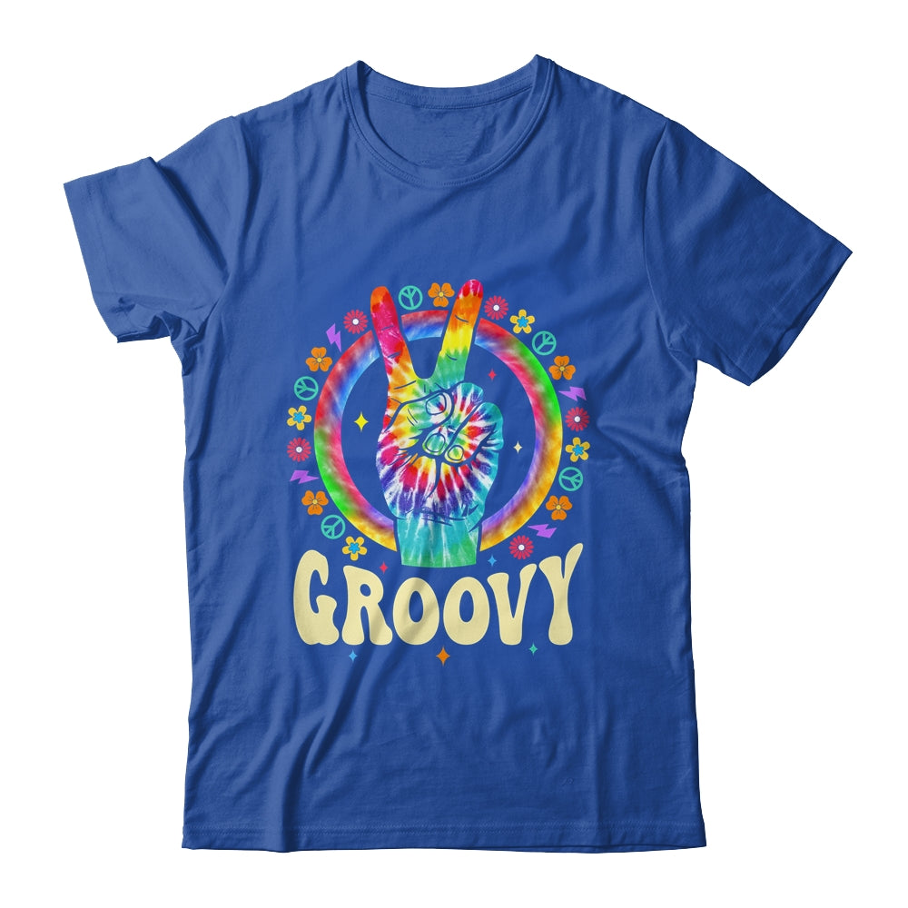 Tie Dye Peace Sign Love Groovy Hippie Party For Women Girls Shirt & Tank Top | siriusteestore
