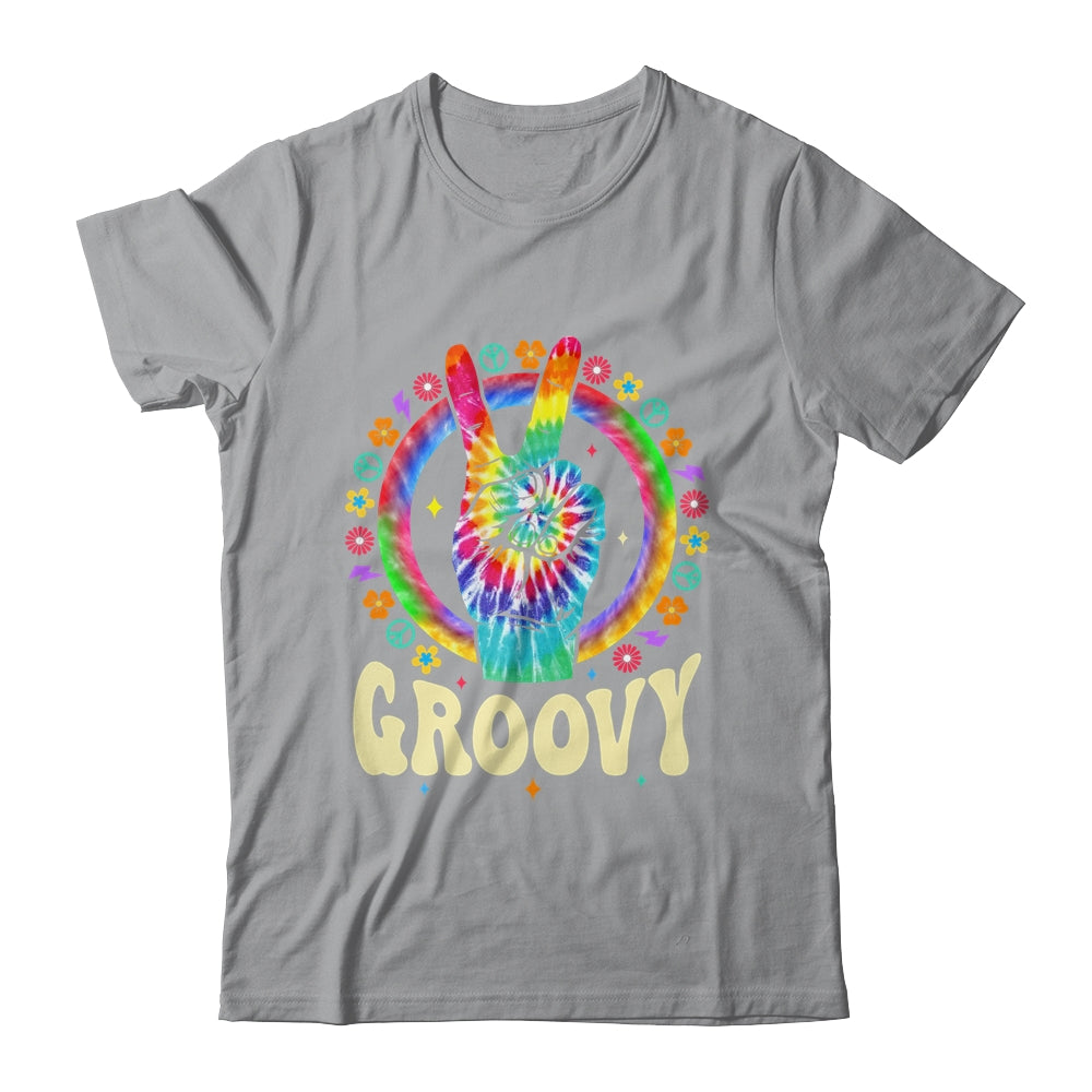 Tie Dye Peace Sign Love Groovy Hippie Party For Women Girls Shirt & Tank Top | siriusteestore