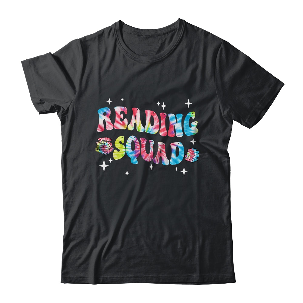 Tie Dye Reading Squad Girls Boys Cute Reading Teacher Shirt & Tank Top | siriusteestore