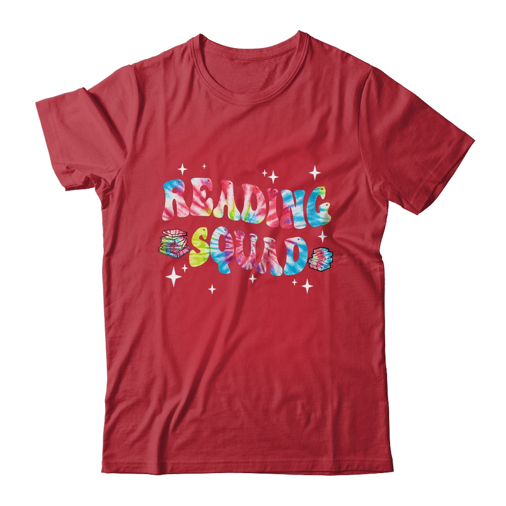Tie Dye Reading Squad Girls Boys Cute Reading Teacher Shirt & Tank Top | siriusteestore