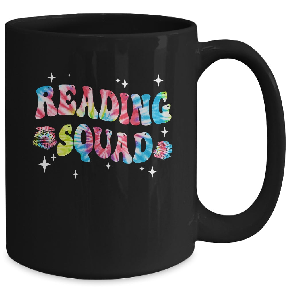 Tie Dye Reading Squad Girls Boys Cute Reading Teacher Mug | siriusteestore
