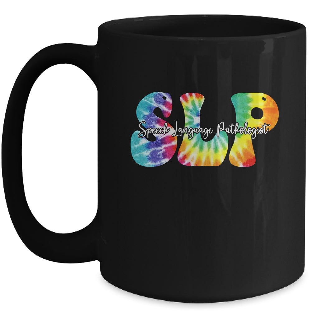 Tie Dye SLP Speech Language Pathologist Speech Therapy Mug | siriusteestore