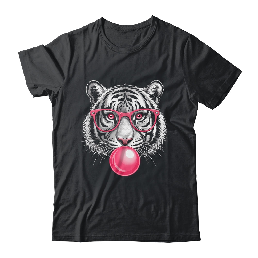 Tiger Face Pink Sunglasses Wild Animal Jungle Women Girls Shirt & Tank Top | siriusteestore