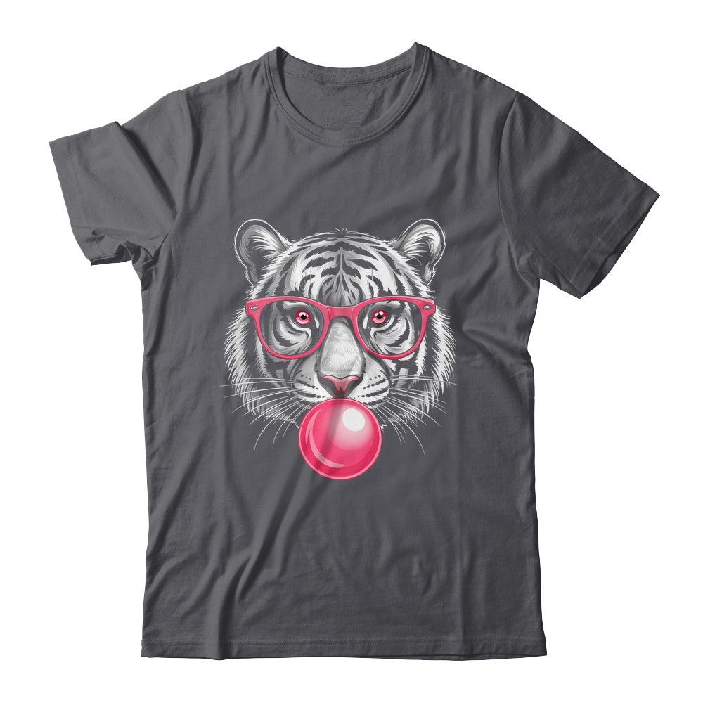 Tiger Face Pink Sunglasses Wild Animal Jungle Women Girls Shirt & Tank Top | siriusteestore