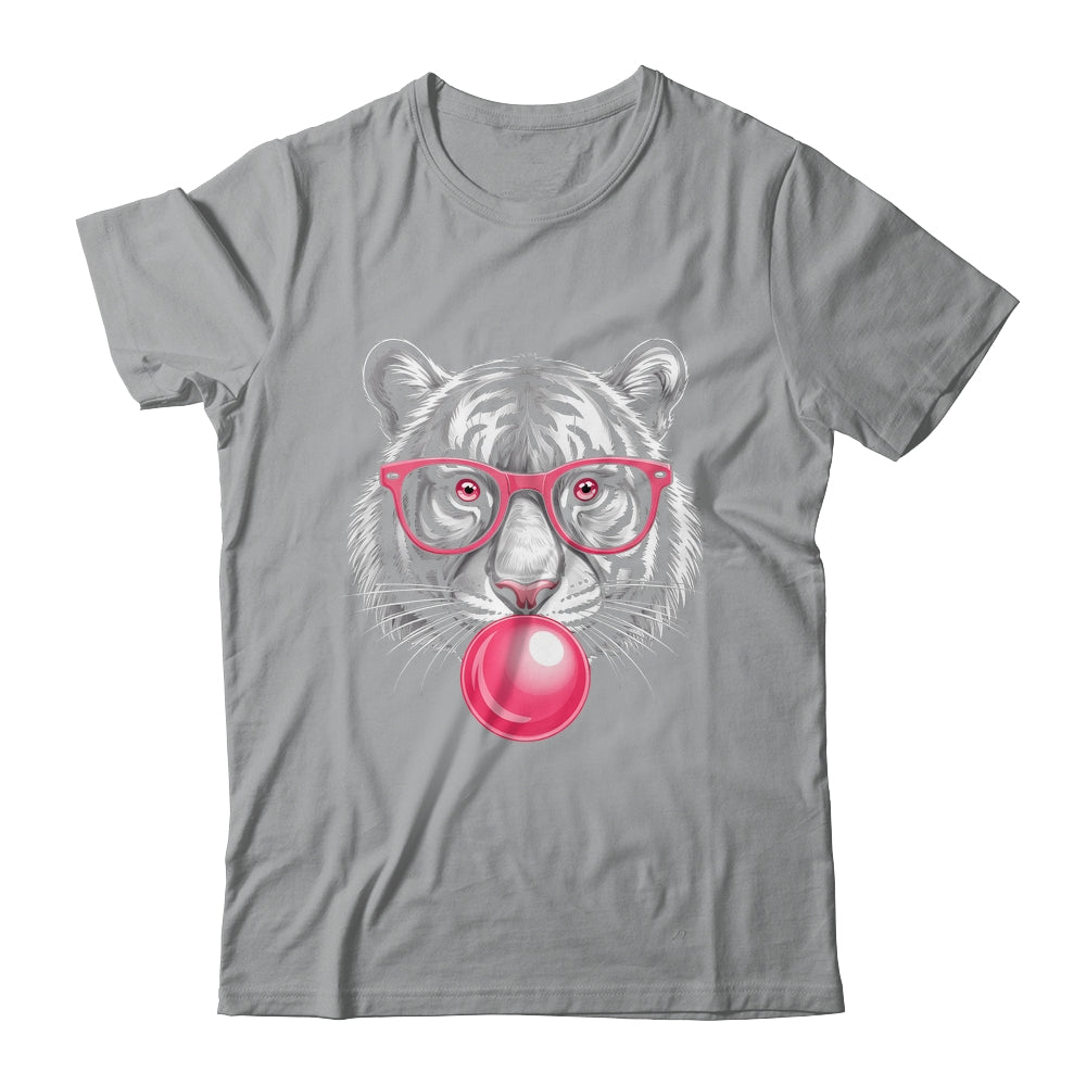 Tiger Face Pink Sunglasses Wild Animal Jungle Women Girls Shirt & Tank Top | siriusteestore
