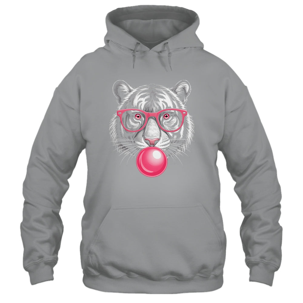 Tiger Face Pink Sunglasses Wild Animal Jungle Women Girls Shirt & Tank Top | siriusteestore