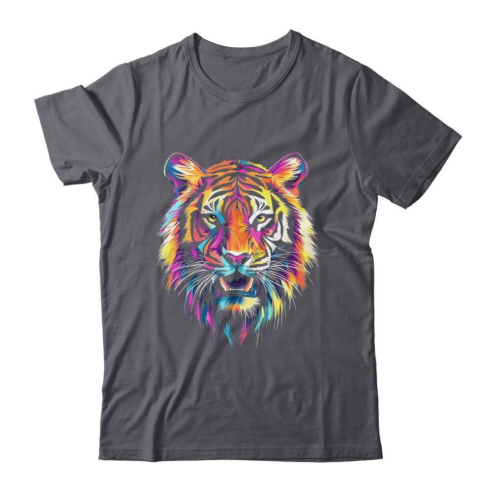 Tiger Face Wild Animal Colorful Tiger For Women Men Kids Shirt & Hoodie | siriusteestore