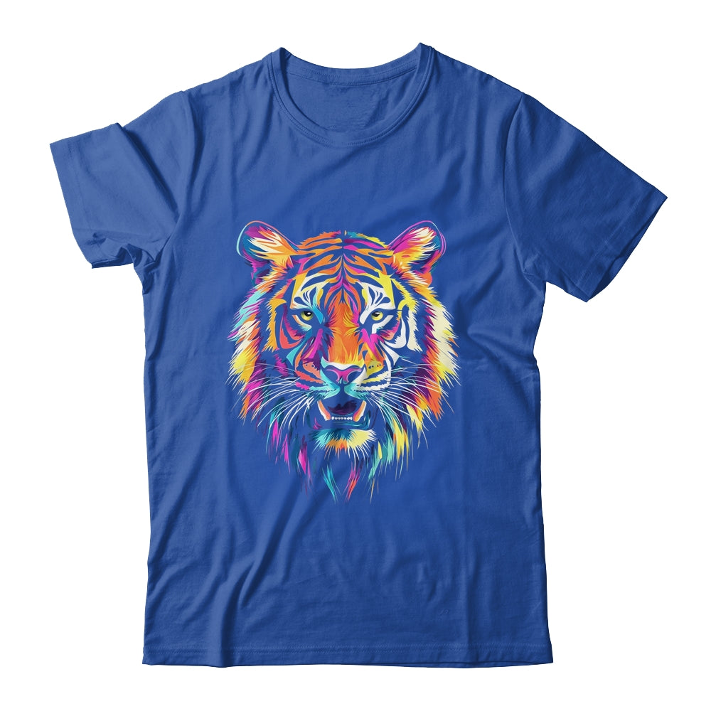 Tiger Face Wild Animal Colorful Tiger For Women Men Kids Shirt & Hoodie | siriusteestore