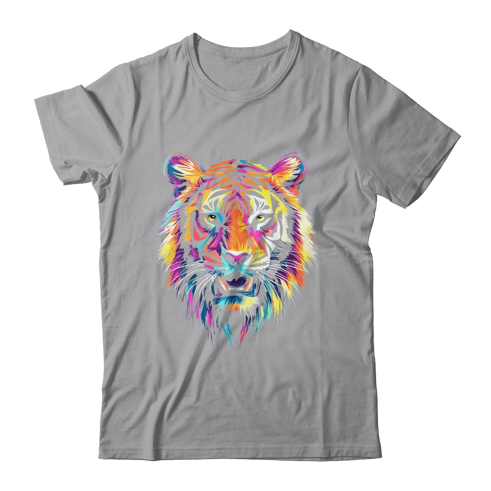Tiger Face Wild Animal Colorful Tiger For Women Men Kids Shirt & Hoodie | siriusteestore