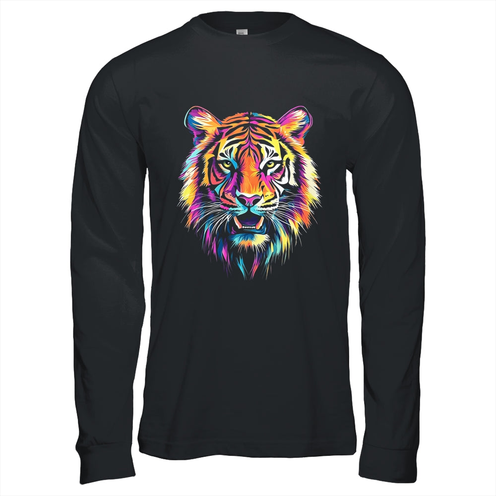Tiger Face Wild Animal Colorful Tiger For Women Men Kids Shirt & Hoodie | siriusteestore
