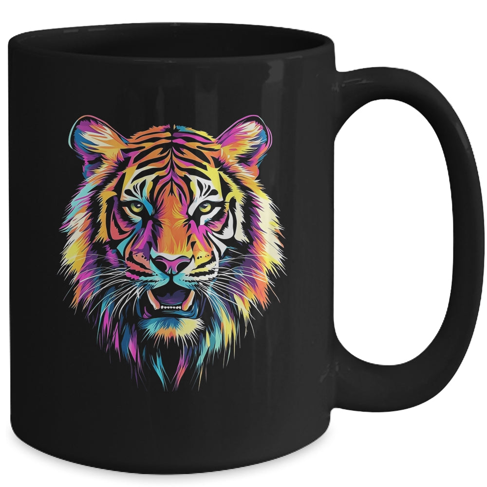 Tiger Face Wild Animal Colorful Tiger For Women Men Kids Mug | siriusteestore
