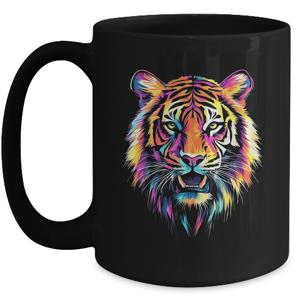 Tiger Face Wild Animal Colorful Tiger For Women Men Kids Mug | siriusteestore