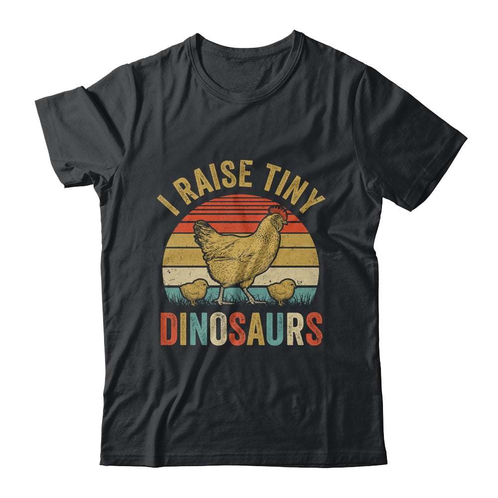 Tiny Dinosaurs Chicken Art For Men Women Farm Lover Farmer Shirt & Tank Top | siriusteestore