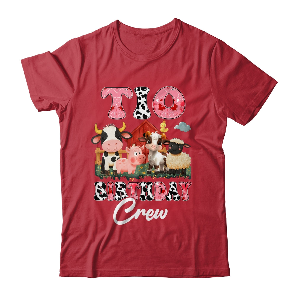 Tio Birthday Crew Farm Cow Birthday Boy Girl Family Shirt & Hoodie | siriusteestore