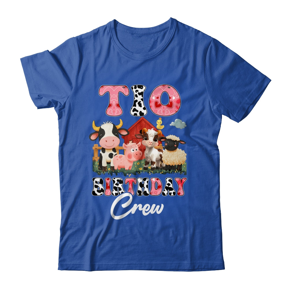 Tio Birthday Crew Farm Cow Birthday Boy Girl Family Shirt & Hoodie | siriusteestore