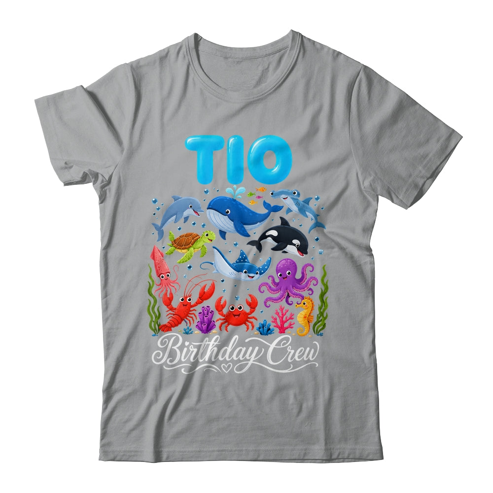 Tio Birthday Crew Ocean Animals Birthday Under Sea Shirt & Hoodie | siriusteestore