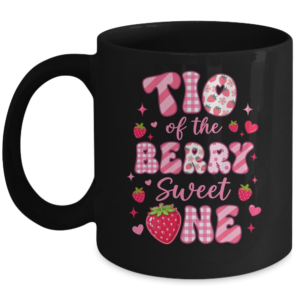 Tio Of The Berry Sweet One Strawberry First Birthday Mug | siriusteestore