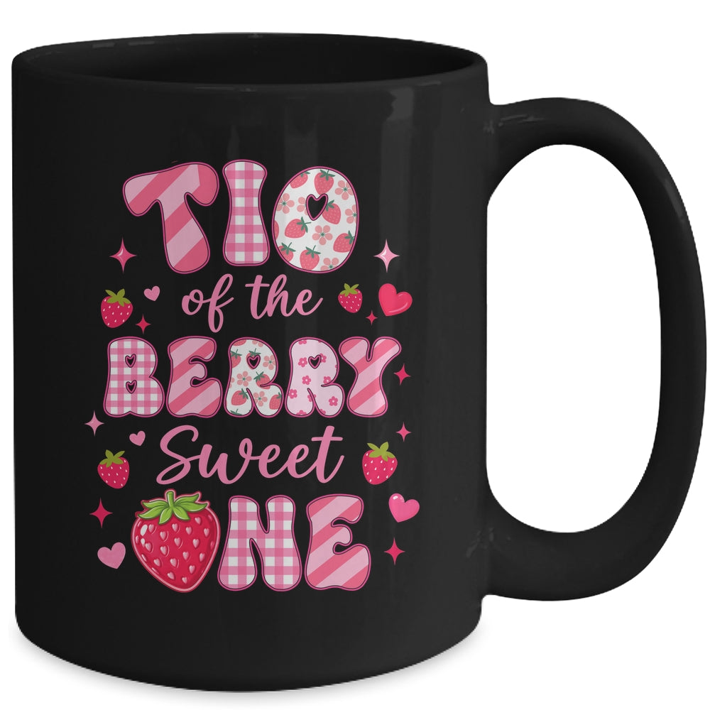 Tio Of The Berry Sweet One Strawberry First Birthday Mug | siriusteestore