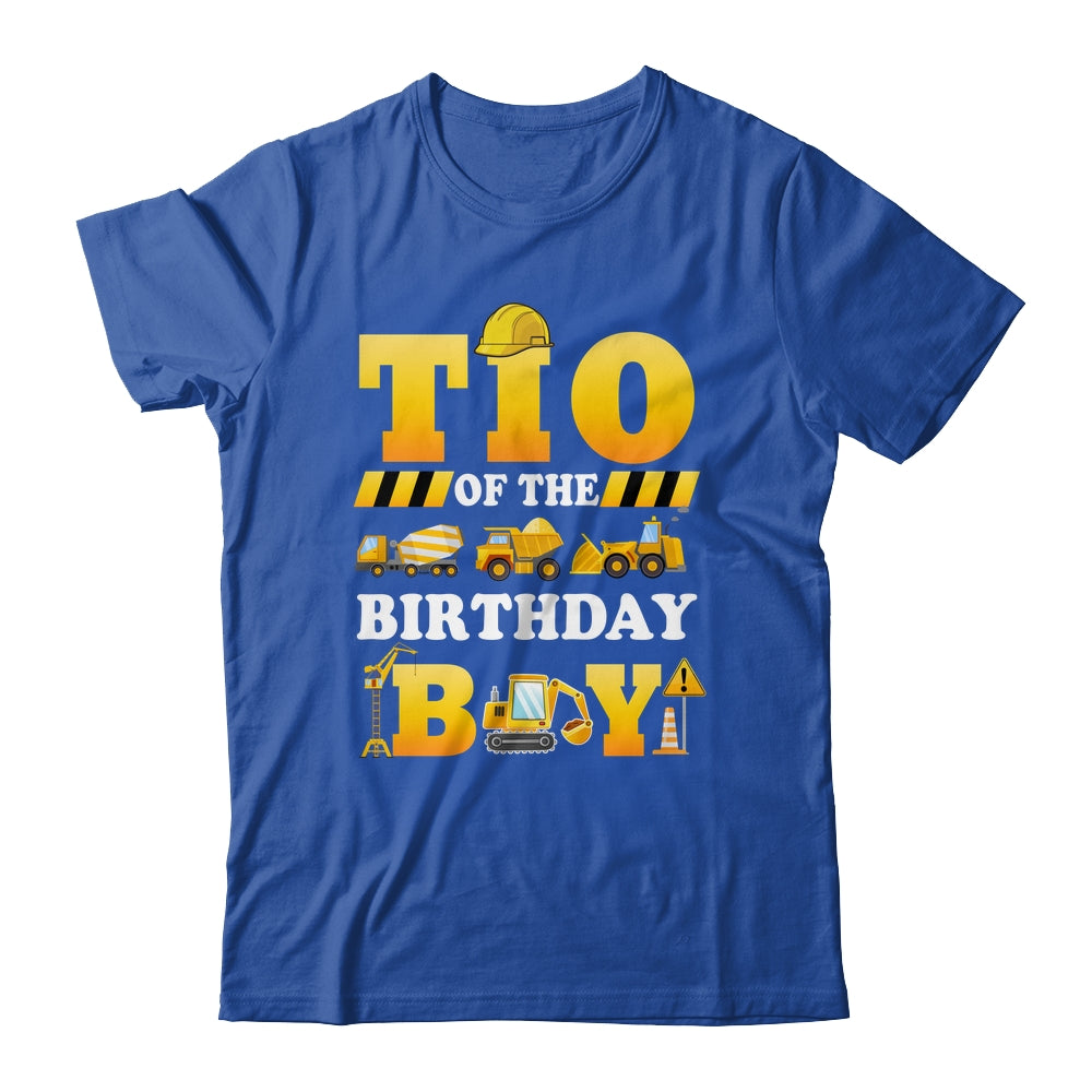 Tio Of The Birthday Boy Construction Matching Family Shirt & Hoodie | siriusteestore