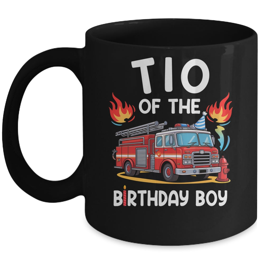 Tio Of The Birthday Boy Fire Truck Firefighter 1st Party Mug | siriusteestore