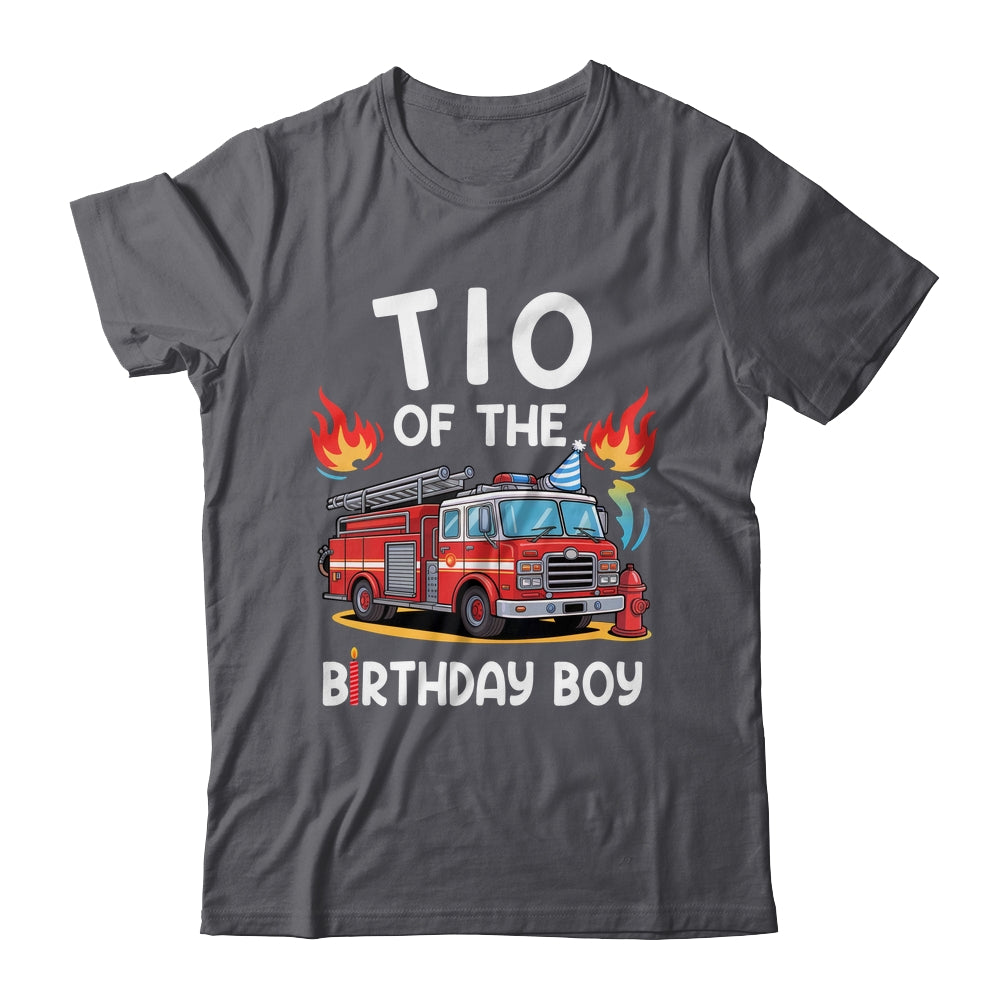 Tio Of The Birthday Boy Fire Truck Firefighter 1st Party Shirt & Hoodie | siriusteestore