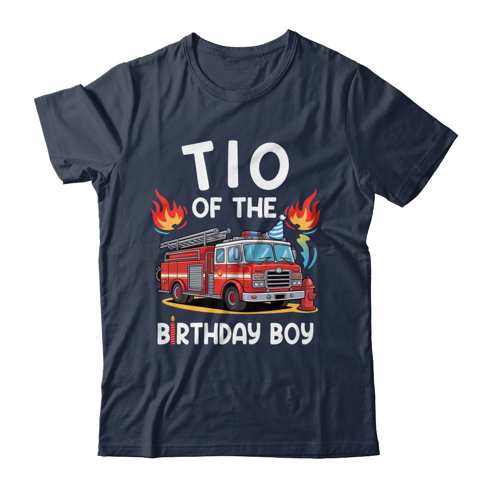 Tio Of The Birthday Boy Fire Truck Firefighter 1st Party Shirt & Hoodie | siriusteestore