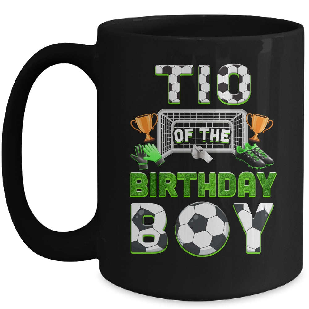 Tio Of The Birthday Boy Soccer Family Matching Party Mug | siriusteestore