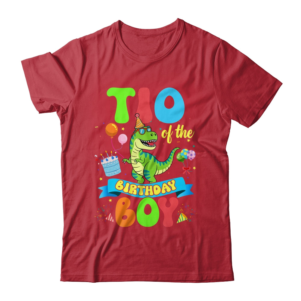 Tio Of The Birthday Boy TRex Dinosaur Birthday Family Shirt & Hoodie | siriusteestore