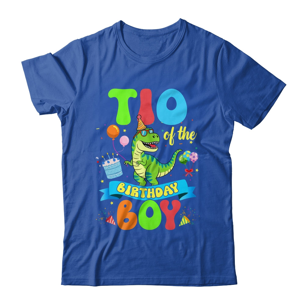 Tio Of The Birthday Boy TRex Dinosaur Birthday Family Shirt & Hoodie | siriusteestore