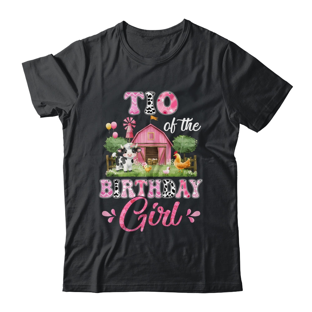 Tio Of The Birthday Girl 1st Birthday Cow Farm Family Shirt & Hoodie | siriusteestore