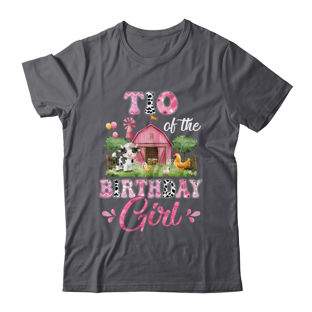 Tio Of The Birthday Girl 1st Birthday Cow Farm Family Shirt & Hoodie | siriusteestore
