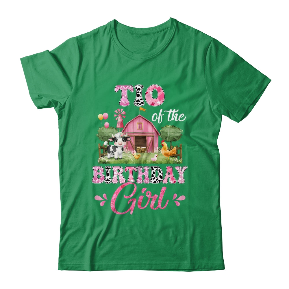 Tio Of The Birthday Girl 1st Birthday Cow Farm Family Shirt & Hoodie | siriusteestore