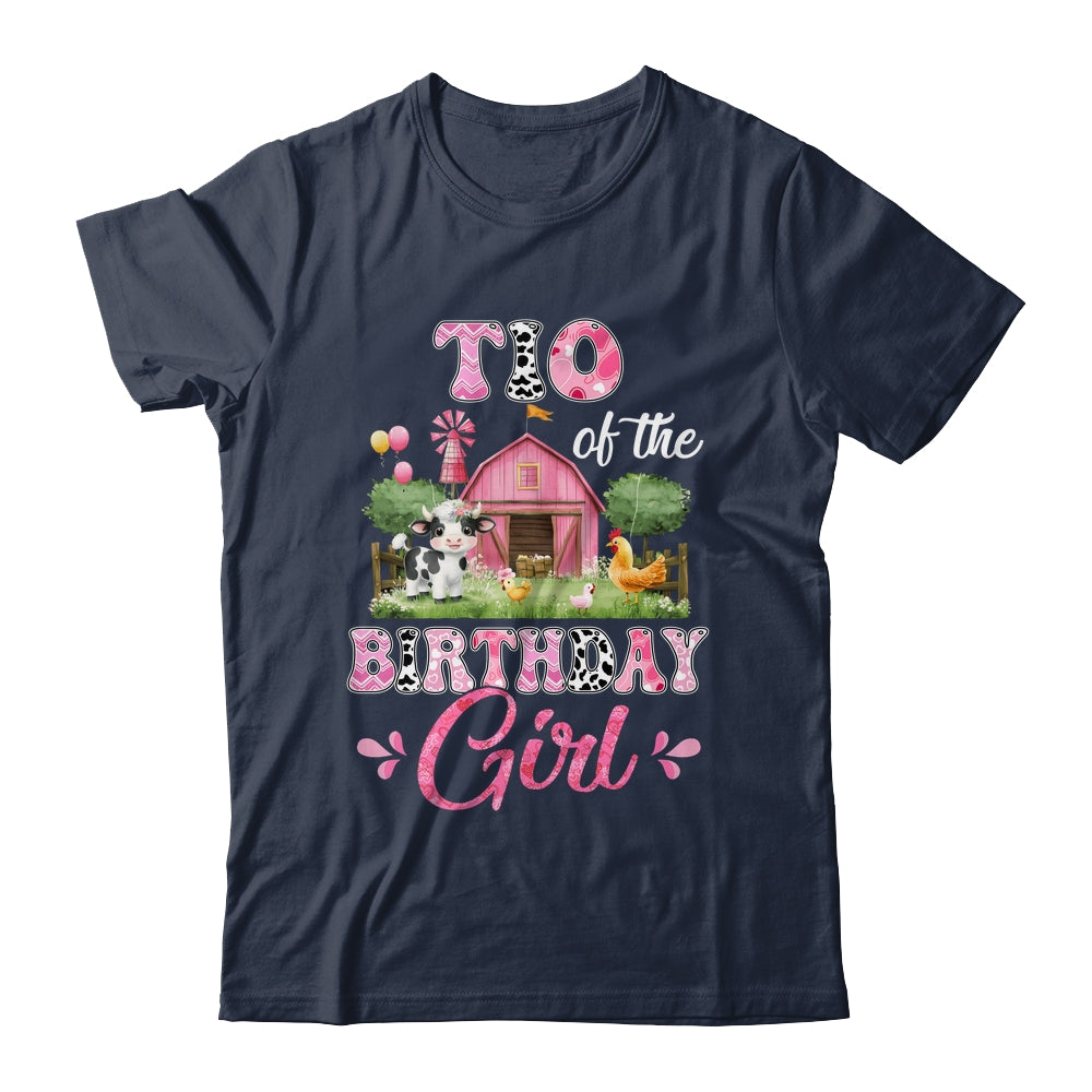 Tio Of The Birthday Girl 1st Birthday Cow Farm Family Shirt & Hoodie | siriusteestore